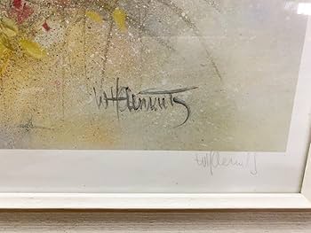 油彩画家 ウィルム ヘンラート イタリア製 絵画 額縁 輸入雑貨 複製画 アート Q216017099G イタリア製 額絵 大 フラワーガーデン | イタリア